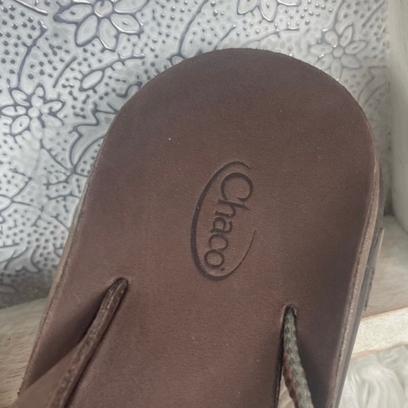 Chaco Intersect Flip Flops Striped Rust NIB Size 7 - Picture 4 of 6